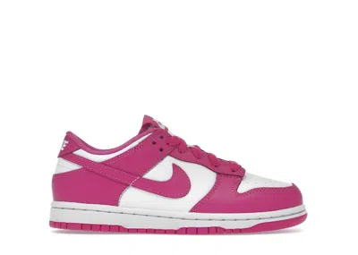 Pre-owned Nike Dunk Low Sneakers In White/active Fuchsia