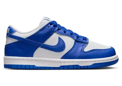 Pre-owned Nike Dunk Low Sneakers In White/hyper Royal