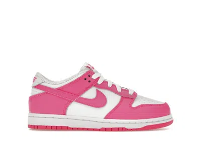 Pre-owned Nike Dunk Low Sneakers In White/laser Fuchsia In Multi
