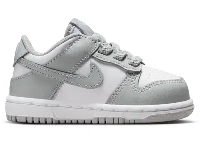 Pre-owned Nike Dunk Low Sneakers In White/light Smoke Grey In Gray