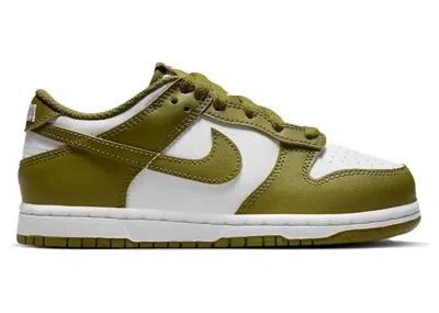 Pre-owned Nike Dunk Low Sneakers In White/pacific Moss