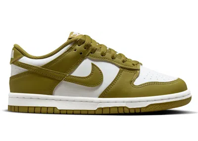 Pre-owned Nike Dunk Low Sneakers In White/pacific Moss