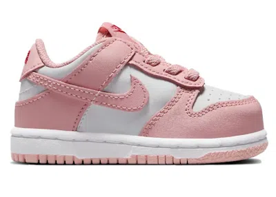 Pre-owned Nike Dunk Low Sneakers In White/pomegranate/pink Glaze