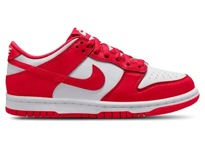 Pre-owned Nike Dunk Low Sneakers In White/university Red In Multi