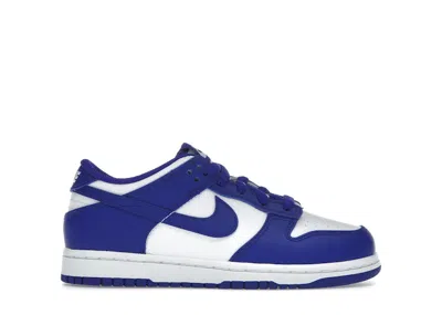 Pre-owned Nike Dunk Low Sneakers In White/university Red/concord In Multi