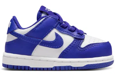 Pre-owned Nike Dunk Low Sneakers In White/university Red/concord