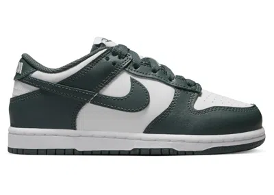 Pre-owned Nike Dunk Low Sneakers In White/vintage Green