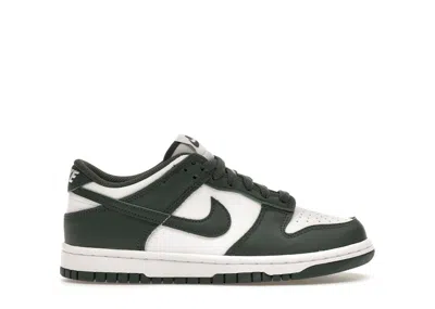 Pre-owned Nike Dunk Low Sneakers In White/vintage Green In Multi