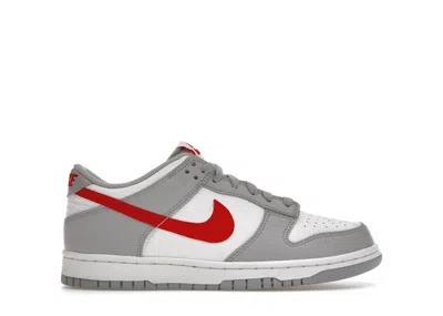 Pre-owned Nike Dunk Low Sneakers In Wolf Grey/white/university Red In Multi
