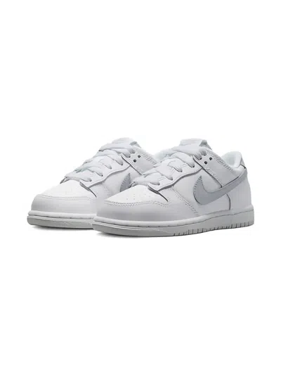 Nike Kids' Dunk Low Sneakers In White