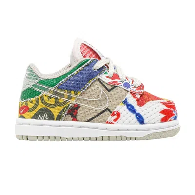 Pre-owned Nike Dunk Low Sp Td 'city Market' | Multi-color | Infant Size 2