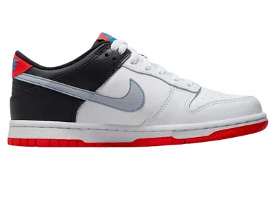 Pre-owned Nike Dunk Low Spiderman Sneakers In White/wolf Grey/light Crimson