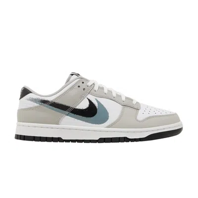 Pre-owned Nike Dunk Low 'spray Paint Swoosh' In Grey