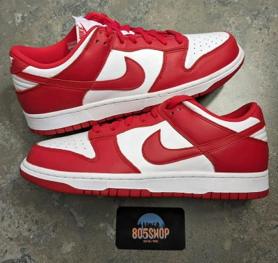 Pre-owned Nike Dunk Low St. Johns Shoes In Red