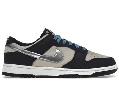 Pre-owned Nike Dunk Low Starry Laces (women's) Sneakers In Light Bone/metallic Silver/black