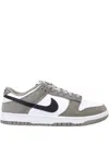 Nike Dunk Low Suede Leather Sneakers In Gray