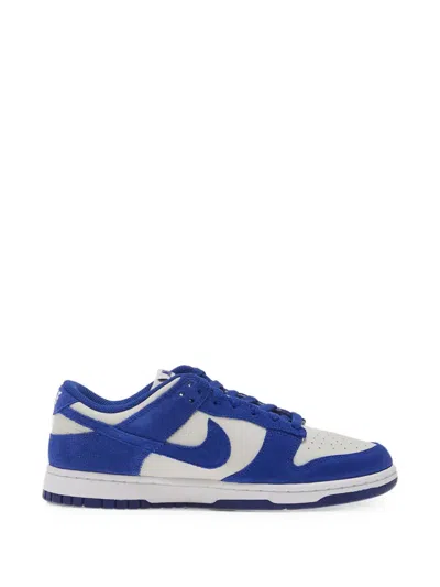 Nike Dunk Low Suede Shoes In Blue