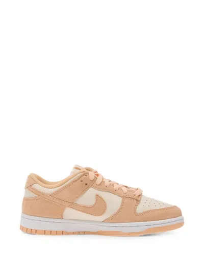 Nike Dunk Low Suede Sneakers In Pink