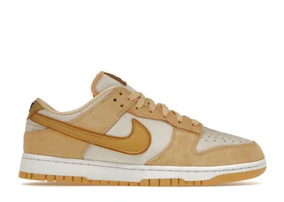 Pre-owned Nike Dunk Low Suede (women's) Sneakers In Celestial Gold/sail In Multi