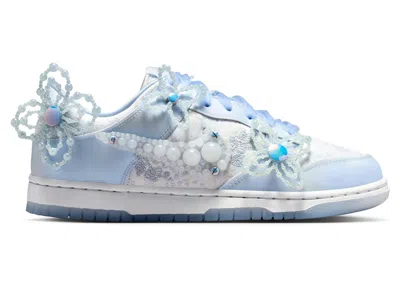Pre-owned Nike Dunk Low Susan Fang Artist Collection (women's) Sneakers In Summit White/wolf Grey/hydrogen Blue