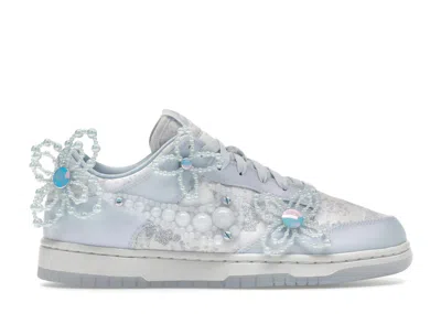 Pre-owned Nike Dunk Low Susan Fang Artist Collection (women's) Sneakers In Summit White/wolf Grey/hydrogen Blue