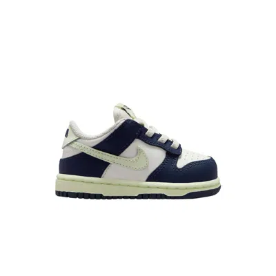 Pre-owned Nike Dunk Low Td 'midnight Navy Volt Tint' | Blue | Infant Size 4