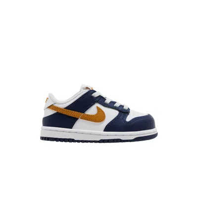 Pre-owned Nike Dunk Low Td 'midnight Navy Wheat' | Blue | Infant Size 7