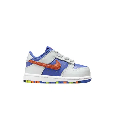 Pre-owned Nike Dunk Low Td 'playground Paint Pack' | Blue | Infant Size 5