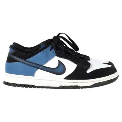 Nike Dunk Low-top Sneakers In Industrial Blue Leather