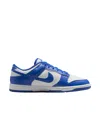 Nike Dunk Low Fn3416-001 Sneaker Mens White Blue Leather Lace Up Lifestyle Shoes In Blue