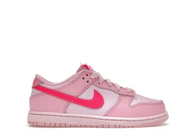 Pre-owned Nike Dunk Low Triple Sneakers In Pink