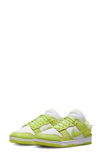 Nike Dunk Low Twist Sneaker In Light Lemon Twist/ White