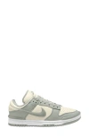 Nike Dunk Low Se Fleece Sneaker In Light Silver/ White