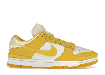 Pre-owned Nike Dunk Low Twist (women's) Sneakers In Coconut Milk/vivid Sulfur/white