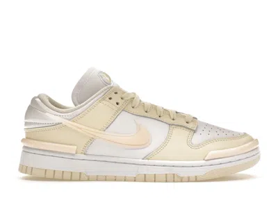 Pre-owned Nike Dunk Low Twist (women's) Sneakers In Coconut Milk/white/guava Ice