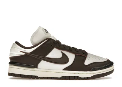 Pre-owned Nike Dunk Low Twist (women's) Sneakers In Phantom/baroque Brown/coconut Milk