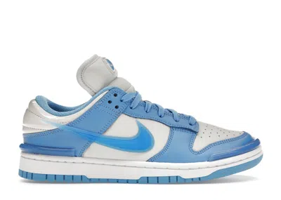Pre-owned Nike Dunk Low Twist (women's) Sneakers In Photon Dust/white/university Blue In Multi