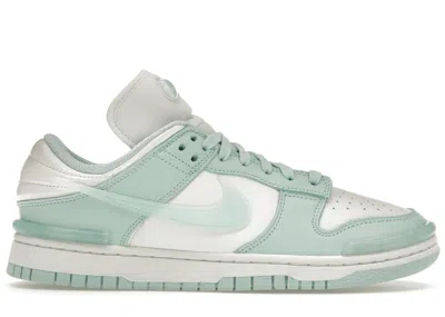 Pre-owned Nike Dunk Low Twist (women's) Sneakers In Summit White/jade Ice