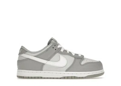 Pre-owned Nike Dunk Low Twotoned Grey Sneakers In Pure Platinum/white/wolf Grey In Multi