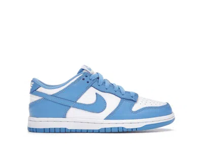 Pre-owned Nike Dunk Low Unc Sneakers In White/university Blue In Multi