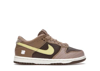 Pre-owned Nike Dunk Low Undefeated Dunk Vs. Af1 Pack Sneakers In Canteen/lemon Frost/palomino