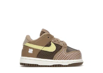 Pre-owned Nike Dunk Low Undefeated Dunk Vs. Af1 Pack Sneakers In Canteen/lemon Frost/palomino