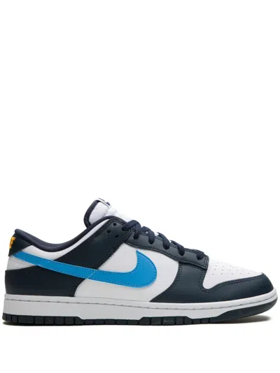 Nike Dunk Low "university Blue" Sneakers In White