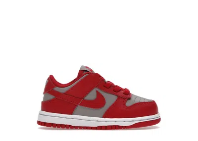 Pre-owned Nike Dunk Low Unlv Sneakers In Medium Grey/varsity Red/white