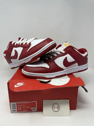 Pre-owned Nike Dunk Low Usc Gym Red Shoes
