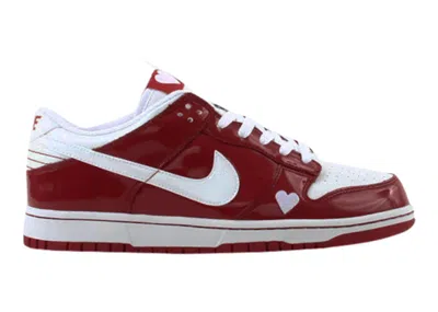 Pre-owned Nike Dunk Low Valentines Day (women's) (2004) Sneakers In Varsitt Red/white