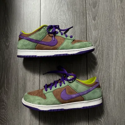Pre-owned Nike Dunk Low ‘veneer' Shoes In Green