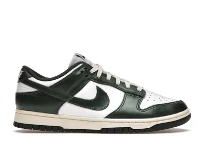 Pre-owned Nike Dunk Low Vintage Green (women's) Sneakers In White/pro Green/coconut Milk In Multi