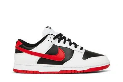 Pre-owned Nike Dunk Low 'white Black Red' Fd9762-061 In White/university Red/black