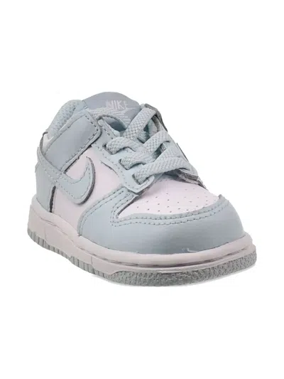 Nike Babies' Dunk Low "white/glacier Blue" Sneakers In Brown
